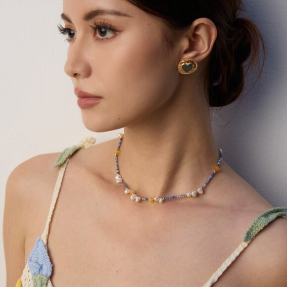 🖤 Artisan Original Design Vintage Black Mother of Pearl Heart Studs | S925 - Picture 5 of 11